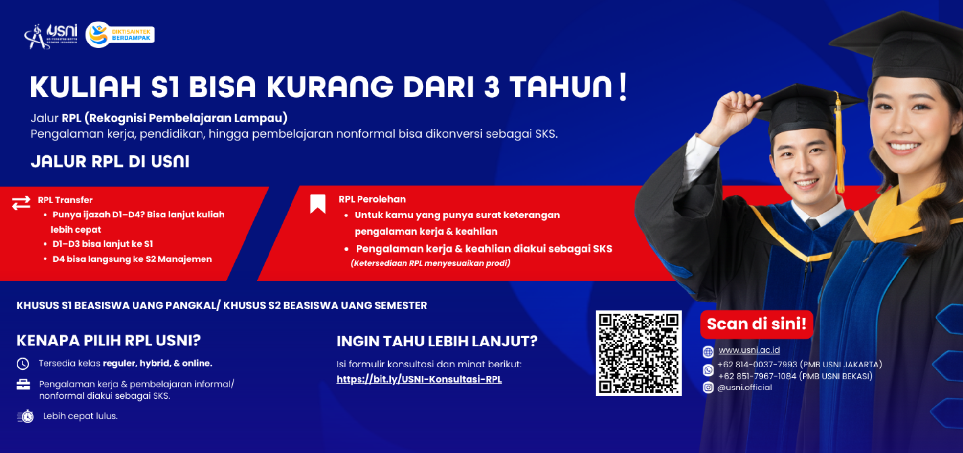 Punya Pengalaman Kerja? Yuk, Tukar Jadi SKS di USNI!
